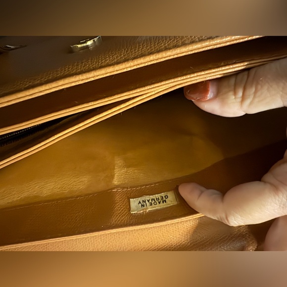 MCM Vintage Gold Hardware Leather Tote Bag - Picture 8 of 11